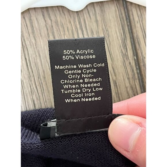 EUC Ann Taylor Navy Button-Up Cardigan - Picture 5 of 5